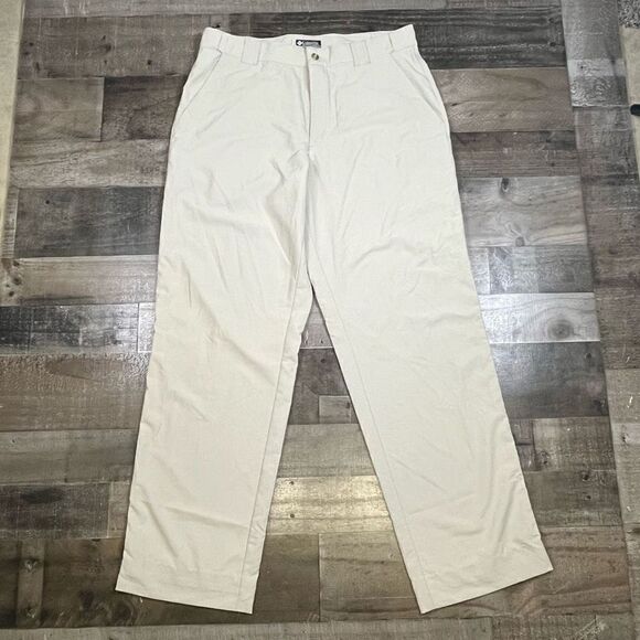 Columbia Men’s Size 34x34 Wanoga Outdoor Active Pants Tan Lightweight Pockets